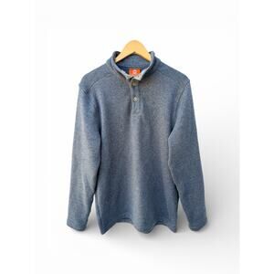 Merrell Select Regulate Fleece Pullover Mens Med Gray Snap Neck Outdoor Jacket